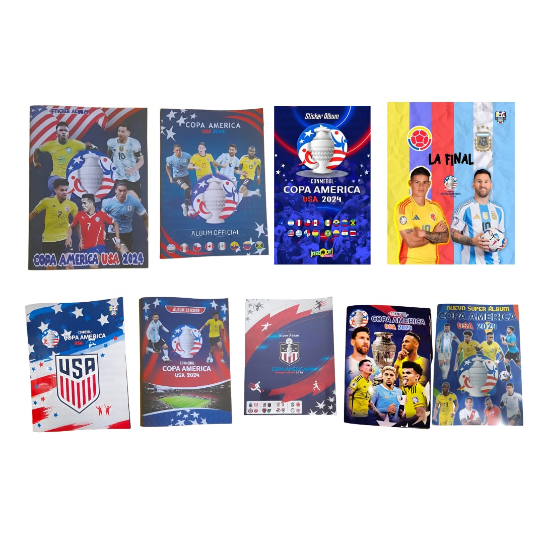 Todos los álbumes de Copa América publicados en Colombia en 2024