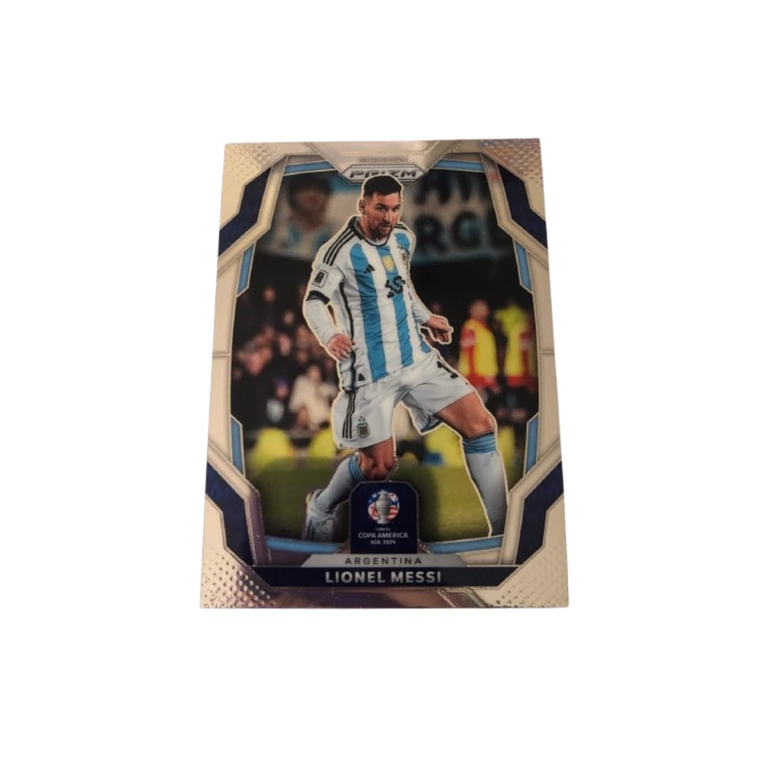Tarjeta Base Lionel Messi Prizm Panini Copa America 2024