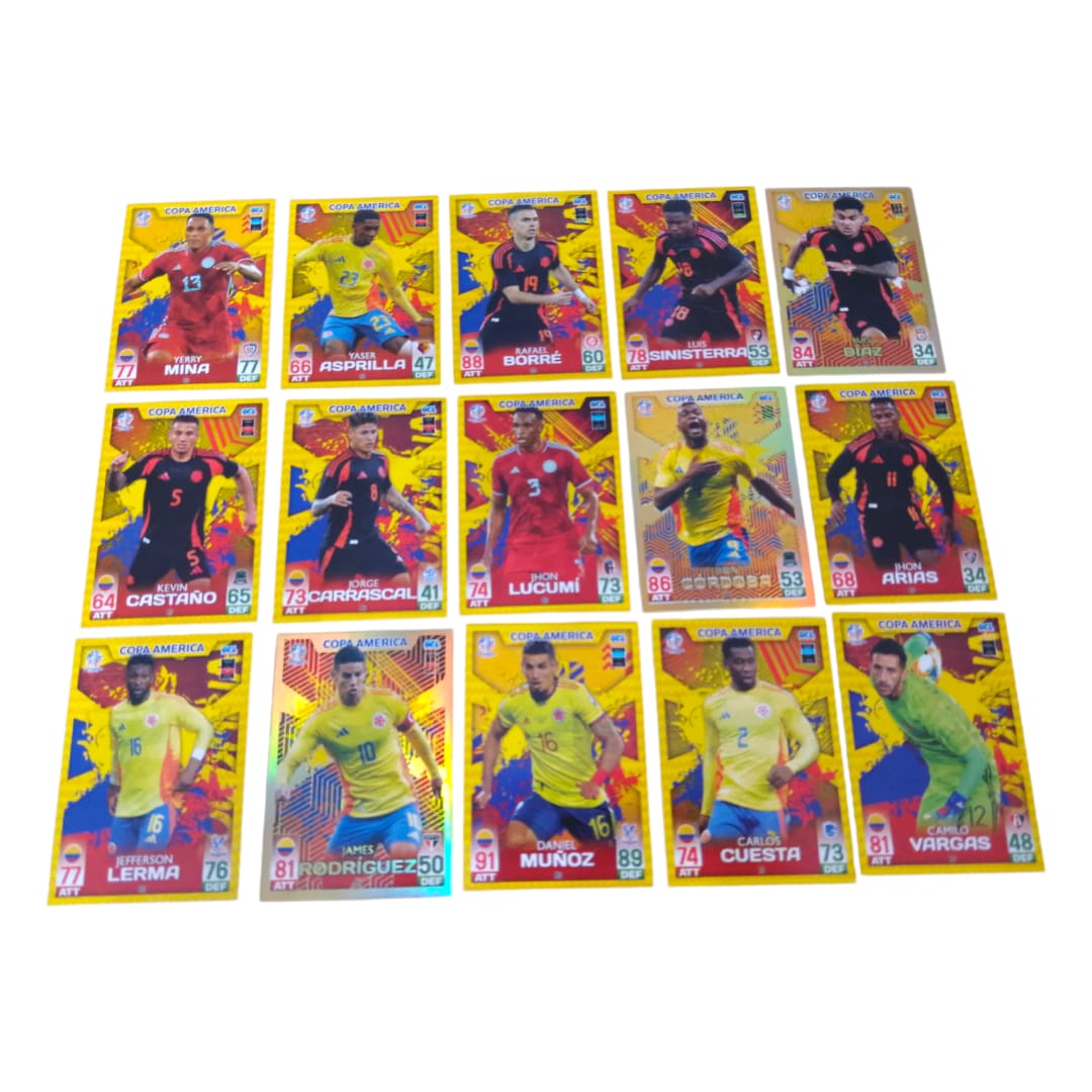 Tarjetas Seleccion Colombia Completa Gol Publications Copa America 2024
