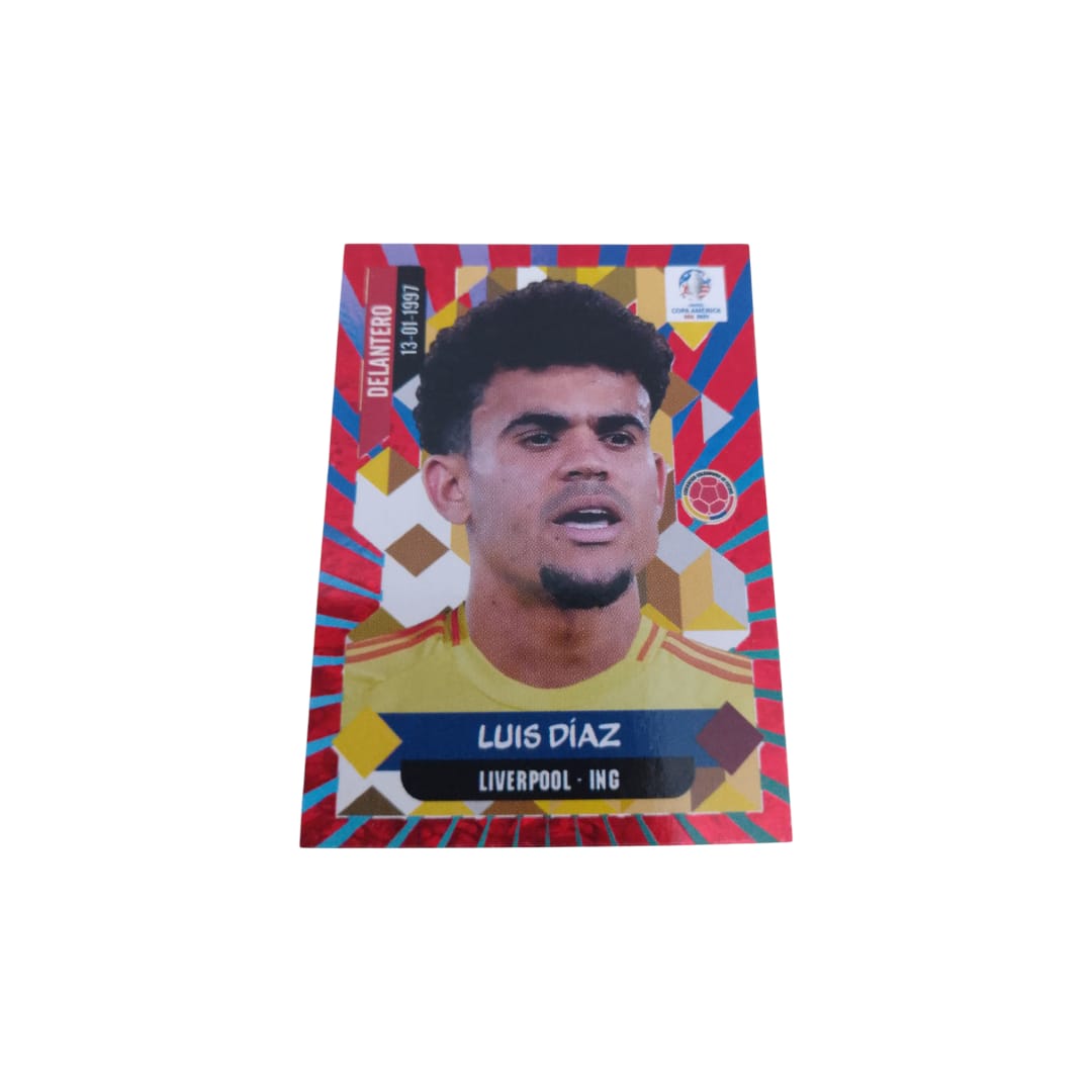 Sticker Holografico Luis Diaz Editorial Majestad Copa America 2024