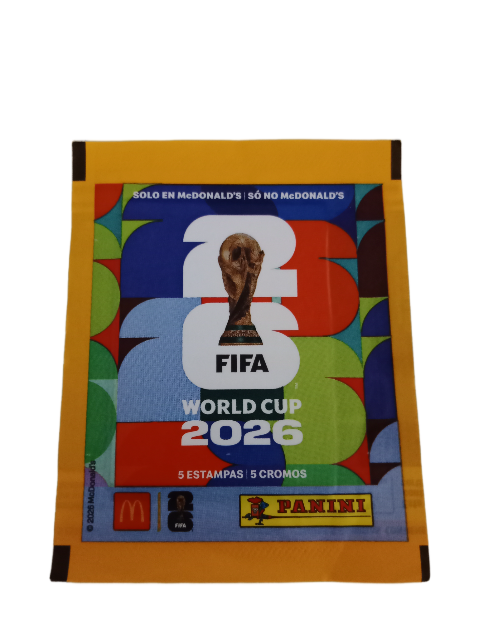 Sobre Sellado Exclusivo Mcdonalds Mundial 2026 Panini Oficial