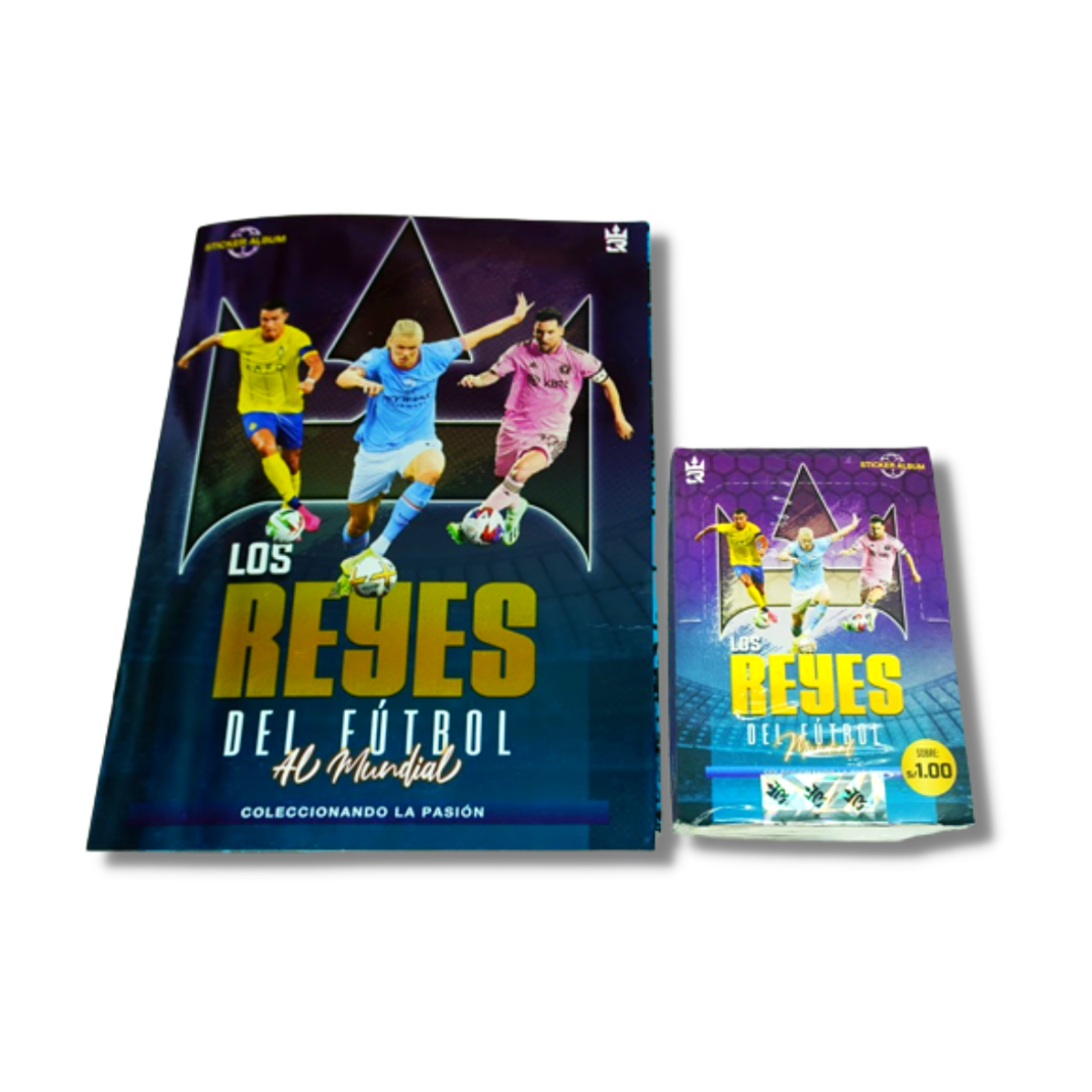 Albumes Los Reyes del Fútbol + Caja 50 Sobres